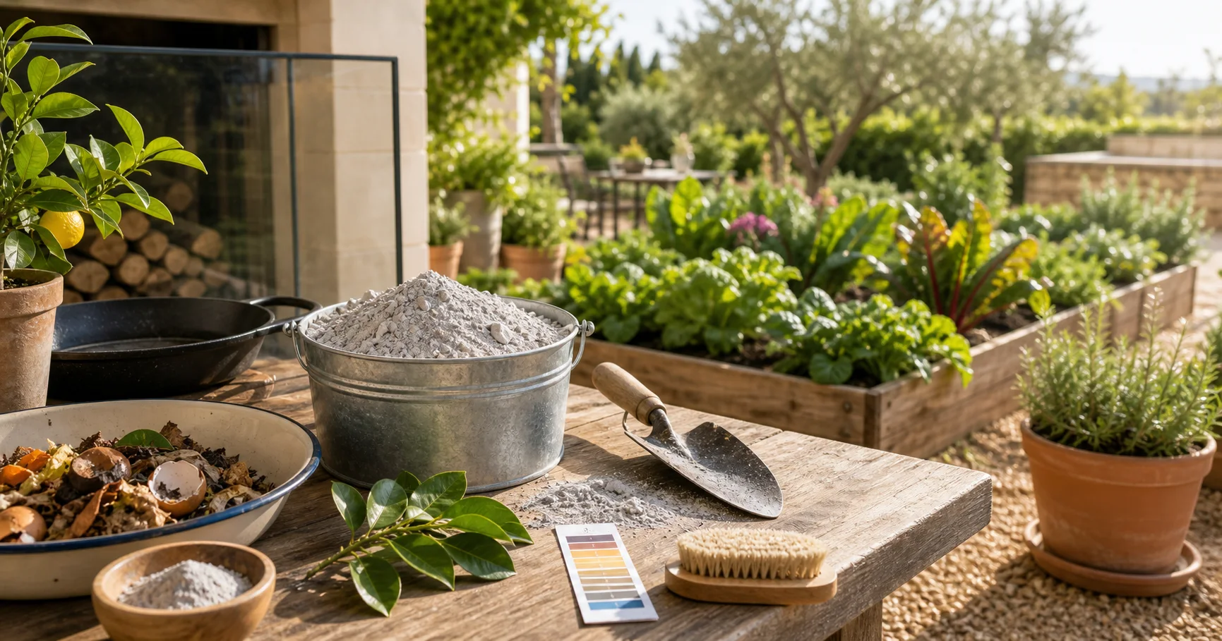 Fireplace ash and garden use
